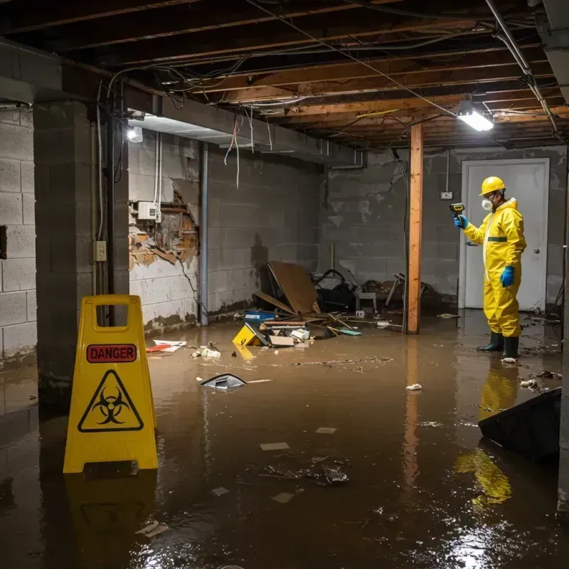 Flooded Basement Electrical Hazard in Granite, UT Property